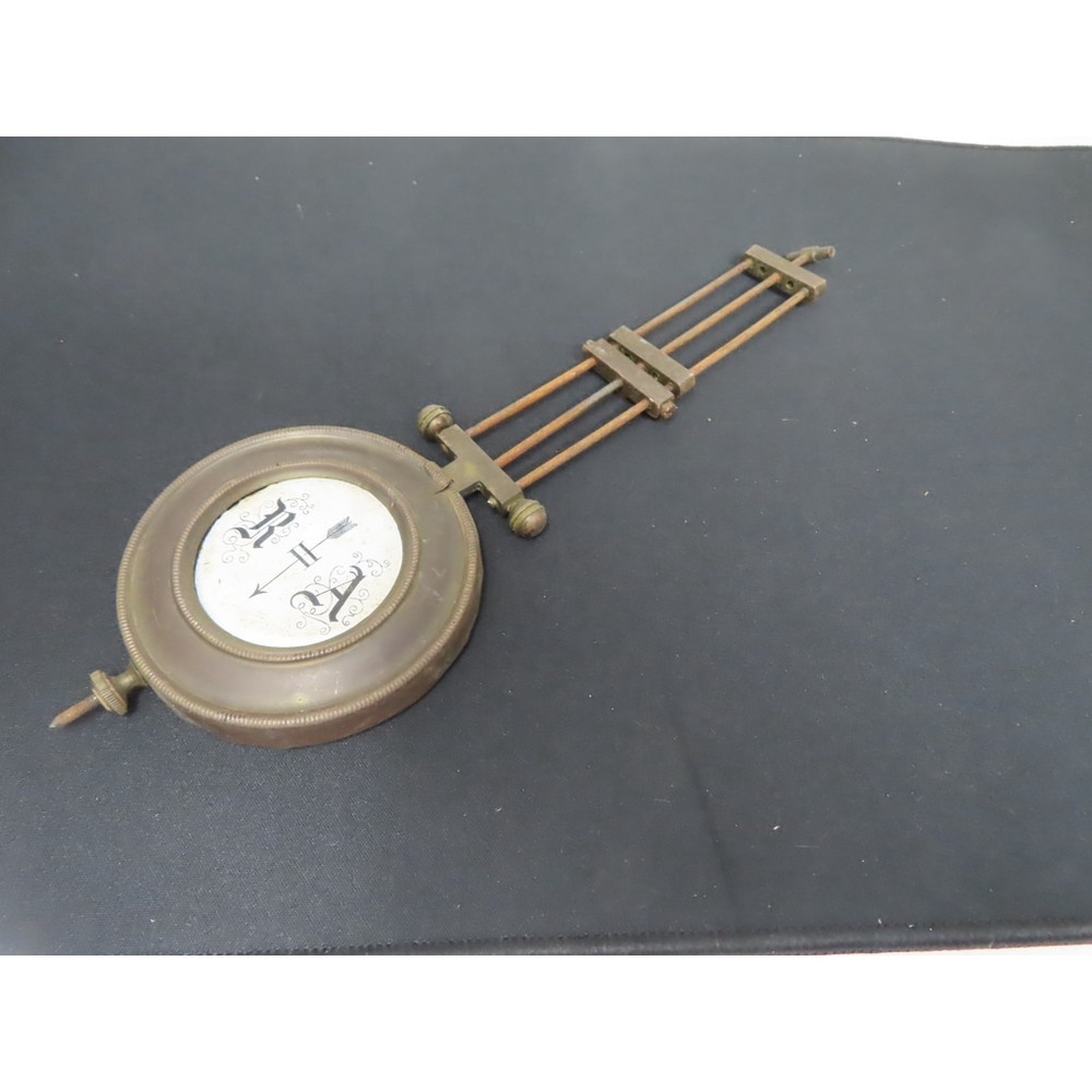 Antique Kienzle R/A Regulator Wall Clock Pendulum Rusty Crusty Enamel Parts
